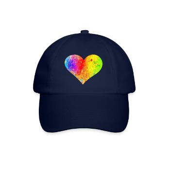 Cœur arc-en-ciel - Casquette classique - bleu/bleu - Devant