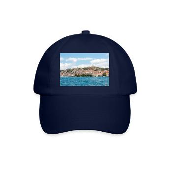 Vue panoramique Primošten Šibenik-Knin Croatie - Casquette classique - bleu/bleu - Devant
