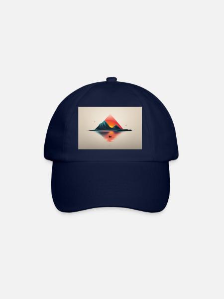 Sonnenuntergang - Baseballkappe - Blau/Blau