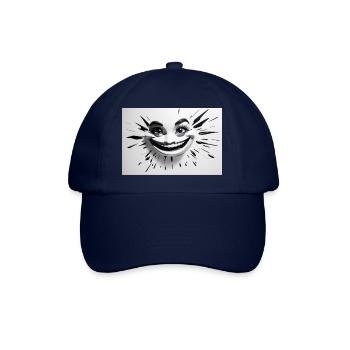Absolute Reality sourire fou noir blanc - Casquette classique - bleu/bleu - Devant
