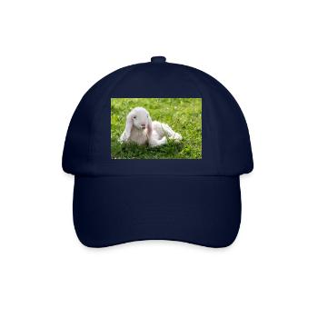 Lamb with a kiss - Baseball Cap - blue/blue - Front