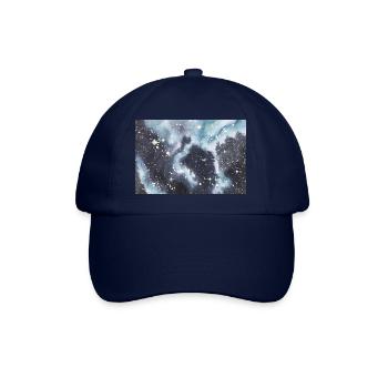 galaxy nebula galaxy nebula nerd astronomy space - Baseball Cap - blue/blue - Front