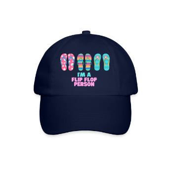 Vacation mood - I'm a Flip Flop Person - Baseballkappe - Blau/Blau - Vorne