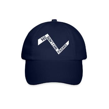 Hi I Don't Care Thanks Funny Cheeky Saying - Baseball Cap - blue/blue - Front