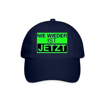 Nie wieder ist jetzt! - Baseballkappe - Blau/Blau - Vorne
