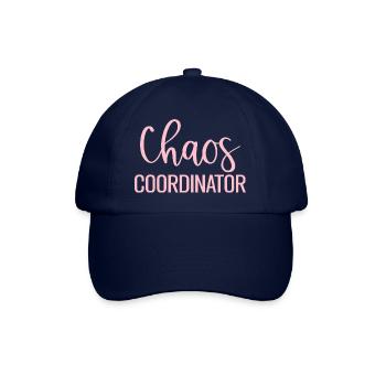 Chaos Coordinator Lustiges Mama Mutter - Baseballkappe - Blau/Blau - Vorne