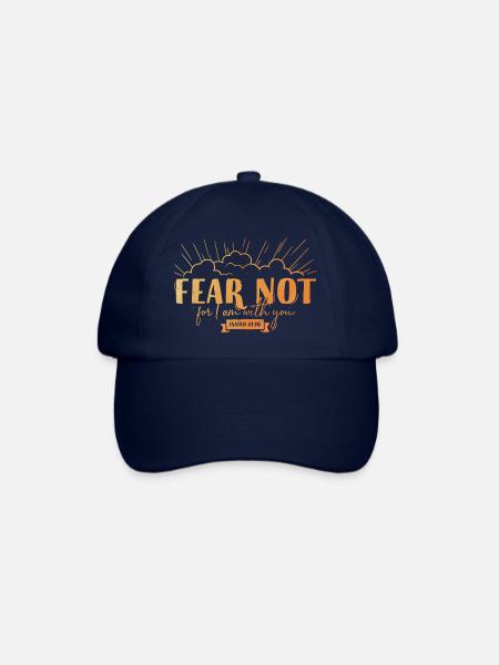 Fear not for I am with you - Baseballkappe - Blau/Blau