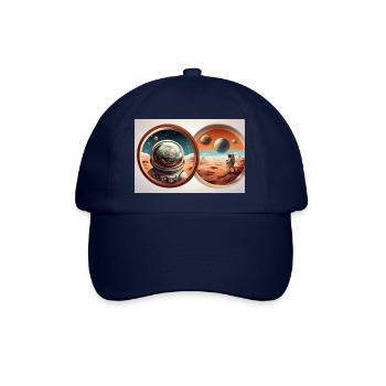 Intergalaktische Erkundung - Baseballkappe - Blau/Blau - Vorne