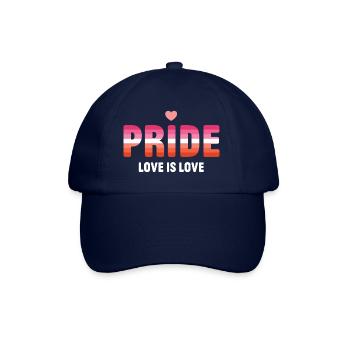 LGBT Pride Month - Love is Love (Lesbian) - Baseball Cap - blue/blue - Front