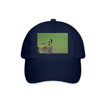 Great Tit Feeding Chicks - Baseball Cap - blue/blue - Front