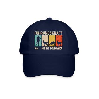 Ziegen Führungskraft Ziegenbock Landwirtin Ziege - Baseballkappe - Blau/Blau - Vorne