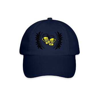 Icône de la bière - Casquette classique - bleu/bleu - Devant