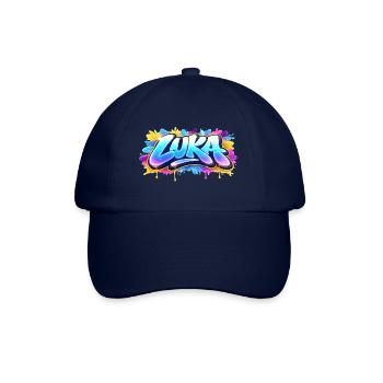 Graffiti  LUKA Prénom cadeau idéal imprimable sur  - Casquette classique - bleu/bleu - Devant