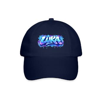 Graffiti  LUKA Prénom cadeau idéal imprimable  - Casquette classique - bleu/bleu - Devant