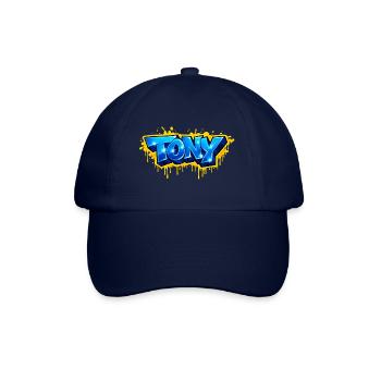 Graffiti name TONY FOR PERFECT GIFT PRINTABLE - Baseball Cap - blue/blue - Front