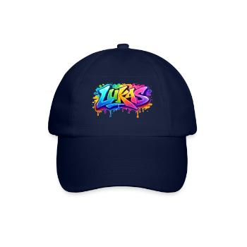 LUKAS GRAFFITI NAME FOR PERFECT GIFT PRINTABLE - Baseball Cap - blue/blue - Front