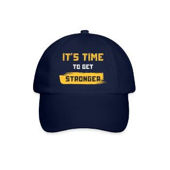 Es ist Zeit stärker zu werden - Baseballkappe - Blau/Blau - Vorne