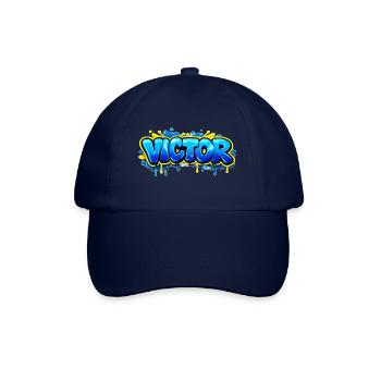 VICTOR GRAFFITI NAME FOR PERFECT GIFT PRINTABLE - Baseball Cap - blue/blue - Front