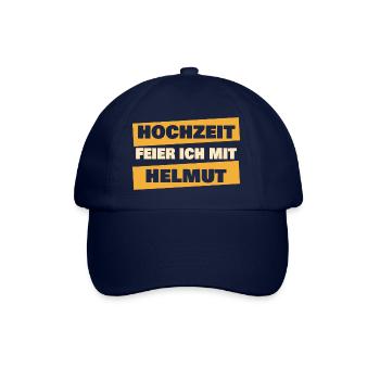 Heiraten Helmut - Baseballkappe - Blau/Blau - Vorne