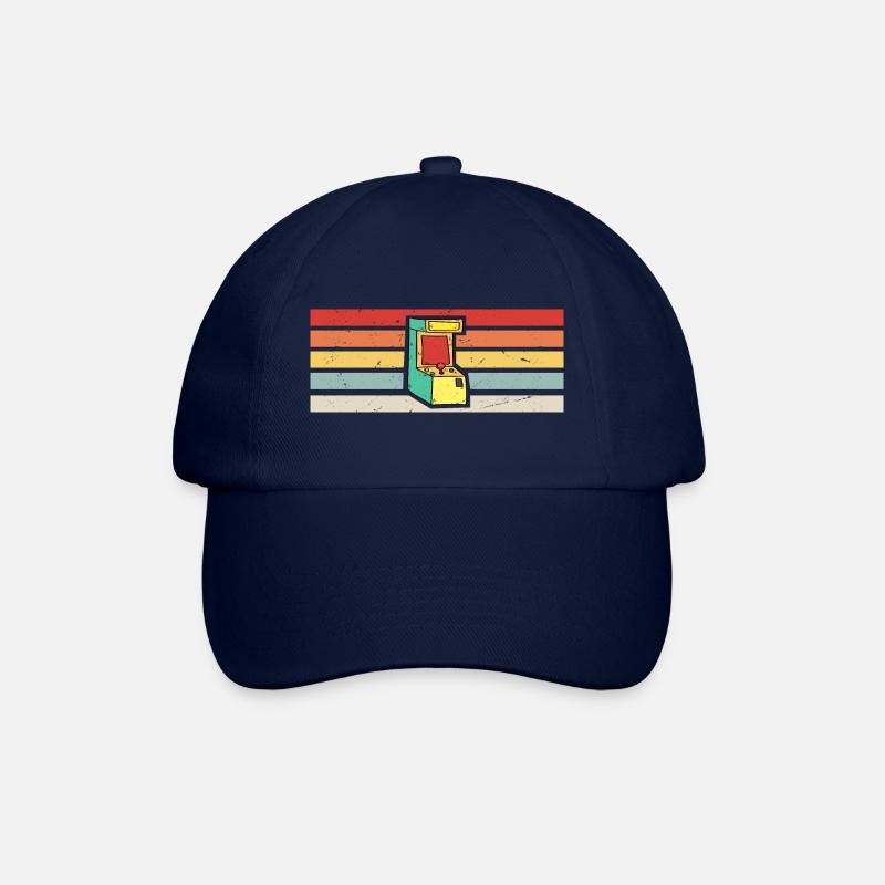 Gamer Vintage Retro | Gaming Arcade - Baseball Cap - blue/blue