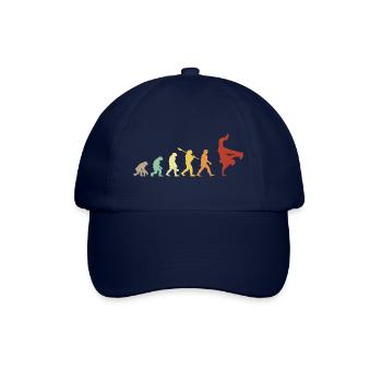 Evolution Hip Hop Breakdance - Hip Hop Geschenkidee - Baseballkappe - Blau/Blau - Vorne