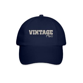 Jahrgang 1960er Original 1960er Retro 1960er Geschenk - Baseballkappe - Blau/Blau - Vorne