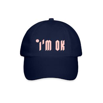 Logo light pink - Baseballkappe - Blau/Blau - Vorne