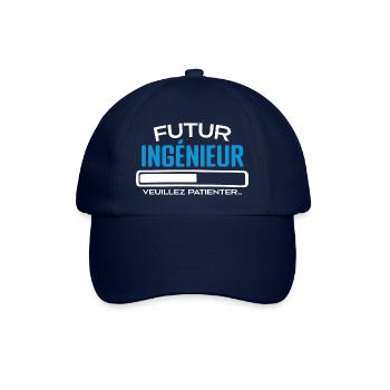 Futur Ingénieur Idée Cadeau Futur Ingénieur - Casquette classique - bleu/bleu - Devant