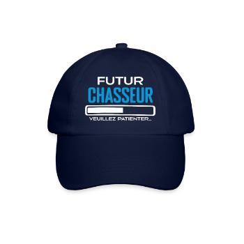 Futur Chasseur Idée Cadeau Chasseur Comme Papa - Casquette classique - bleu/bleu - Devant