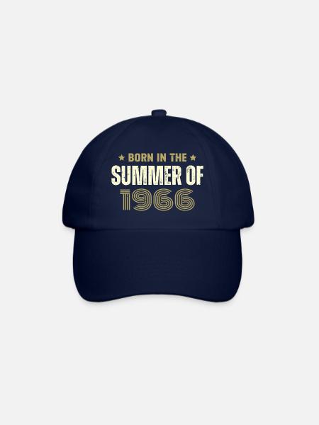 Jahrgang 1966 Jahrgang 1966 Geburtstagsgeschenk - Baseballkappe - Blau/Blau