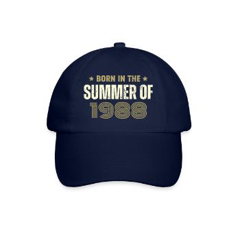 Jahrgang 1988 Jahrgang 1988 Geburtstagsgeschenk - Baseballkappe - Blau/Blau - Vorne