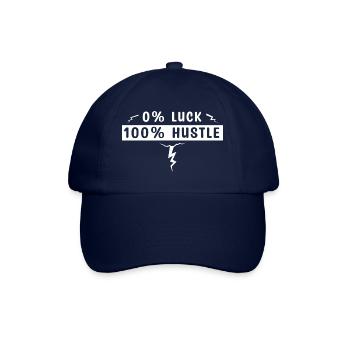 0% Luck 100% Hustle - Casquette classique - bleu/bleu - Devant