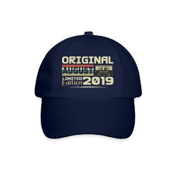 August 2019 - geboren im August 2019 Erbaut im August 2019 - Baseballkappe - Blau/Blau - Vorne