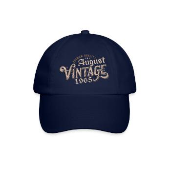 Gift August 1965 Birthday August 1965 August - Baseball Cap - blue/blue - Front