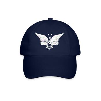 Musik Schmetterling4 - Baseballkappe - Blau/Blau - Vorne