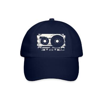 Cassette Tape Vintage Graphic - Baseball Cap - blue/blue - Front