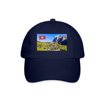 Grindelwald, Schweiz. - Baseballkappe - Blau/Blau - Vorne