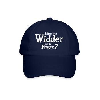Sternzeichen Widder - Baseballkappe - Blau/Blau - Vorne
