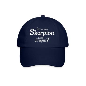 Sternzeichen Skorpion - Baseballkappe - Blau/Blau - Vorne