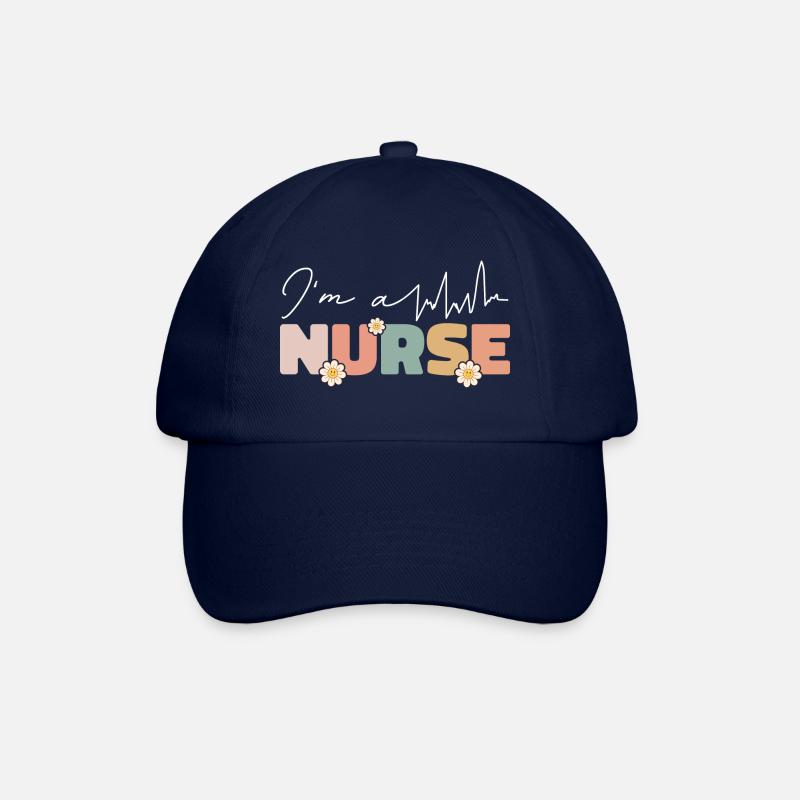 Ich bin eine Krankenschwester Geschenkkrankenschwester - Baseballkappe - Blau/Blau