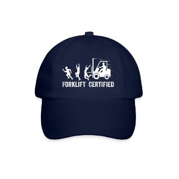 Forklift Certified - Truck Driver - Baseball Cap - blue/blue - Front