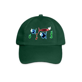 Berlin Friedrichshain Neon Sign - Baseball Cap - bottle green - Front
