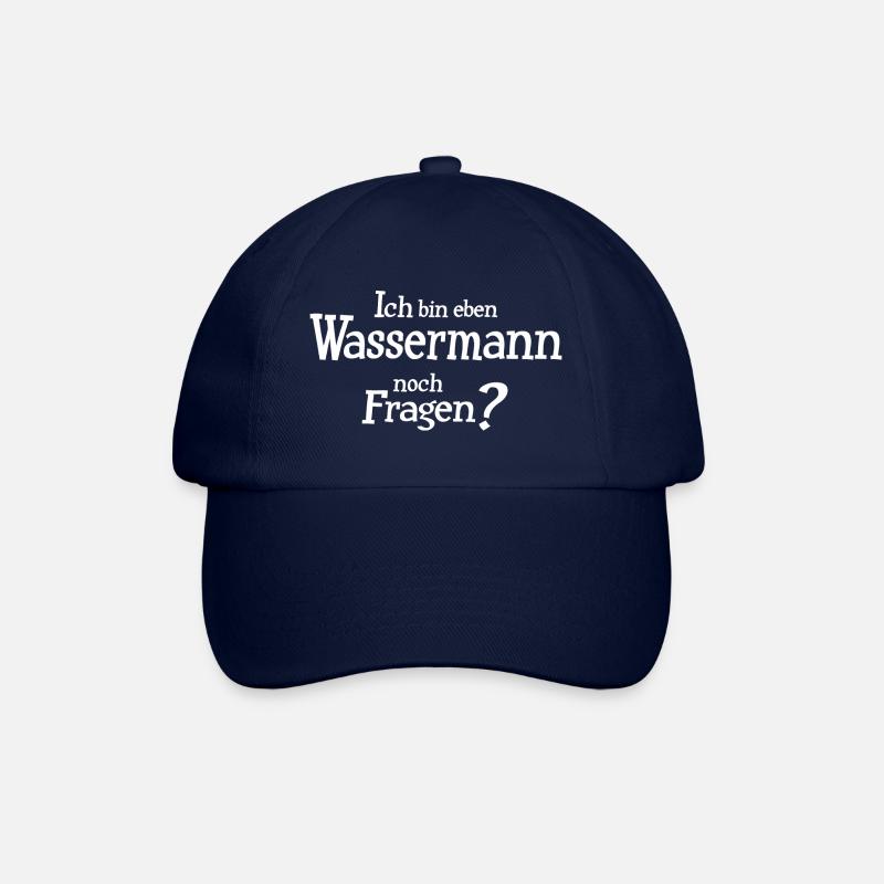 Sternzeichen Wassermann - Baseballkappe - Blau/Blau