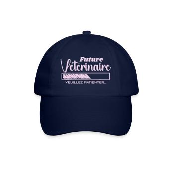 Zukünftige Tierärztin - Baseballkappe - Blau/Blau - Vorne