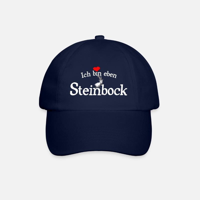 Ich bin Steinbock - Baseballkappe - Blau/Blau