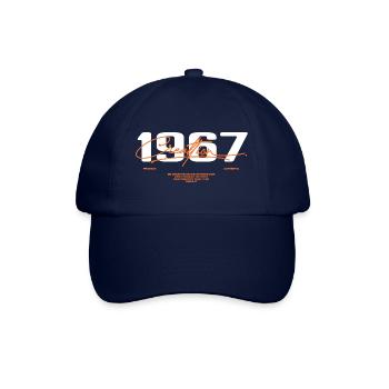 1967 Vintage Retro 1967 Geburtstagsgeschenk 1967 - Baseballkappe - Blau/Blau - Vorne