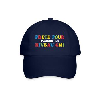 Prêt Pour Passer Niveau CM1 Rentrée Scolaire - Casquette classique - bleu/bleu - Devant