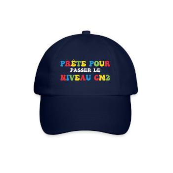 Prêt Pour Passer Niveau CM2 Rentrée Scolaire - Casquette classique - bleu/bleu - Devant