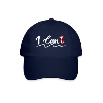 I can't | i can - Baseball Cap - blue/blue - Front