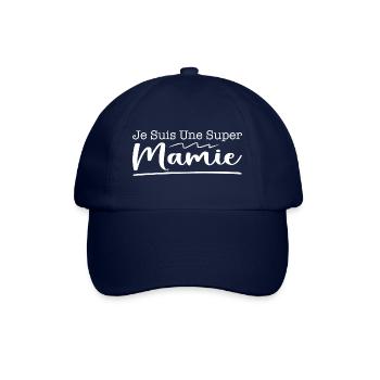 Je Suis Une Super Mamie - Casquette classique - bleu/bleu - Devant